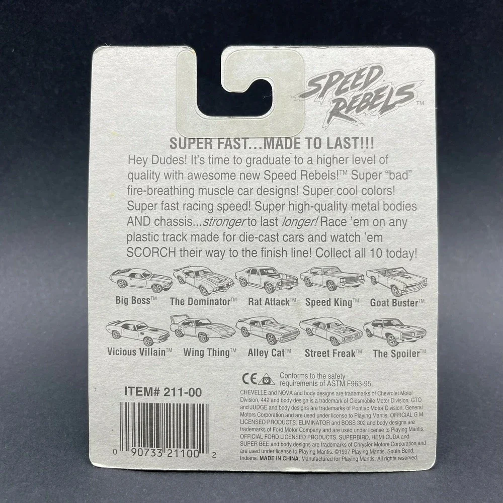 Speed Rebels Goat Buster Pontiac GTO‎ Convertible Car Green Diecast 1/64 Scale